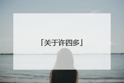 关于许四多