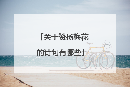 关于赞扬梅花的诗句有哪些