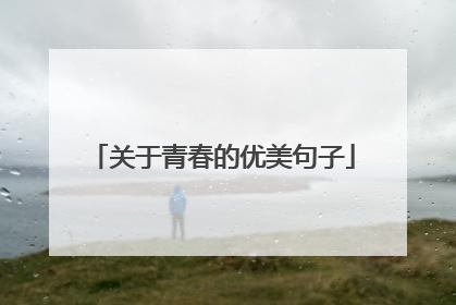 关于青春的优美句子