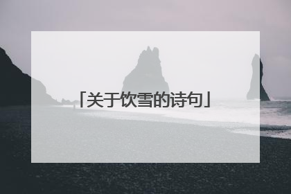 关于饮雪的诗句