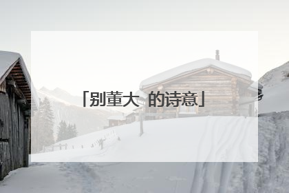 别董大 的诗意