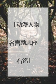 动漫人物名言励志座右铭