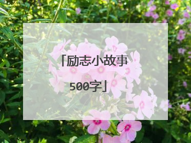励志小故事500字