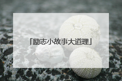 励志小故事大道理