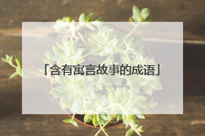 含有寓言故事的成语