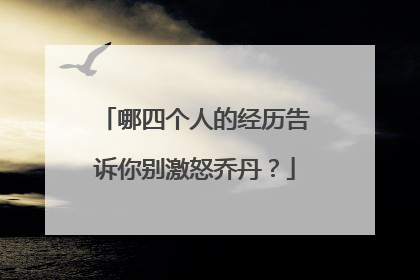 哪四个人的经历告诉你别激怒乔丹?
