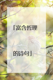富含哲理的诗句
