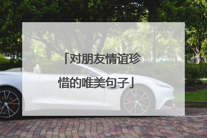 对朋友情谊珍惜的唯美句子
