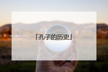 孔子的历史