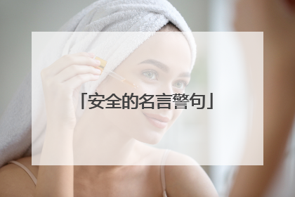 安全的名言警句