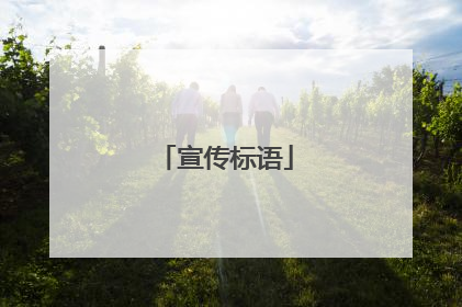 宣传标语