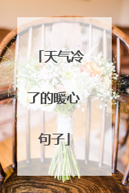 天气冷了的暖心句子