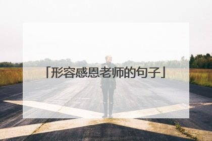 形容感恩老师的句子