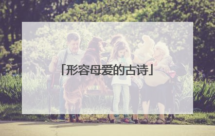 形容母爱的古诗
