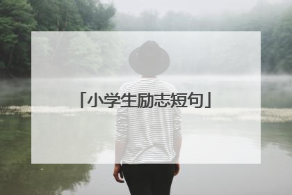 小学生励志短句