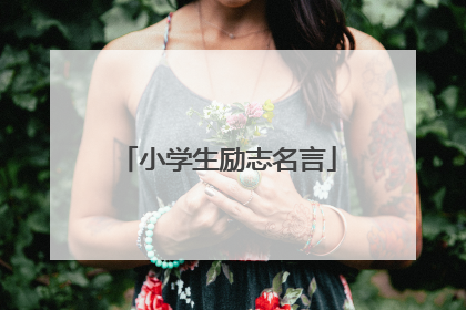 小学生励志名言