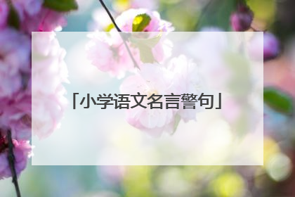 小学语文名言警句
