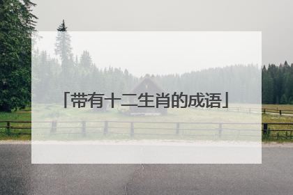 带有十二生肖的成语