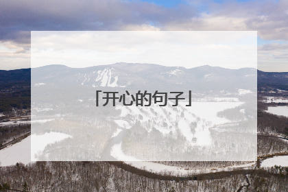 开心的句子