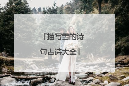 描写雪的诗句古诗大全