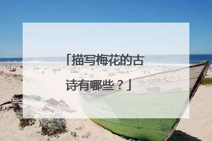 描写梅花的古诗有哪些?