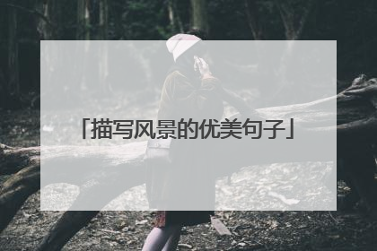 描写风景的优美句子
