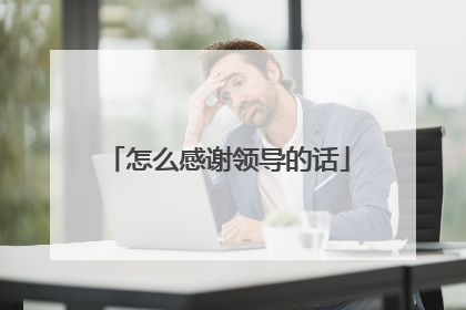 怎么感谢领导的话