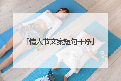 情人节文案短句干净
