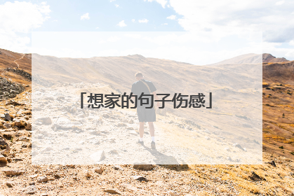 想家的句子伤感
