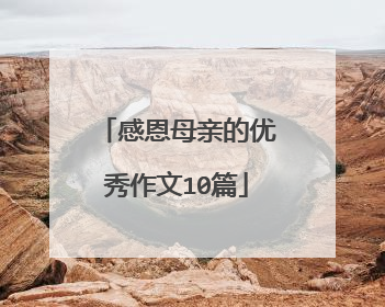 感恩母亲的优秀作文10篇