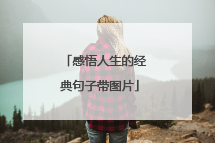 感悟人生的经典句子带图片