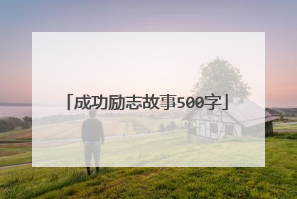 成功励志故事500字