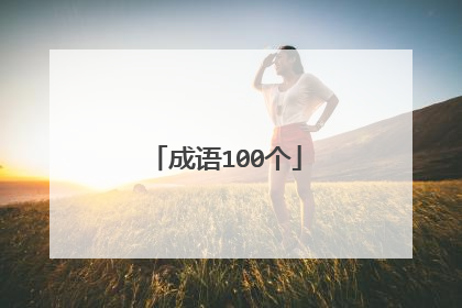 成语100个