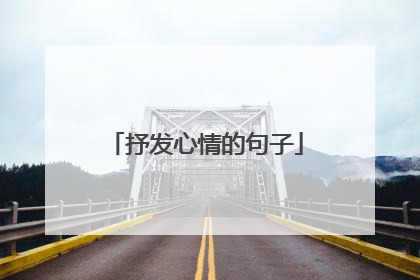 抒发心情的句子