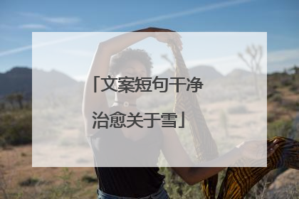 文案短句干净治愈关于雪