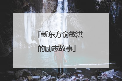 新东方俞敏洪的励志故事