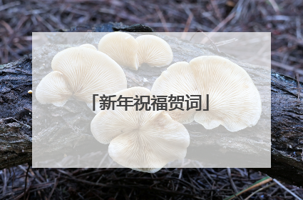 新年祝福贺词
