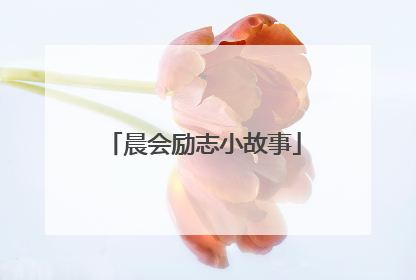 晨会励志小故事