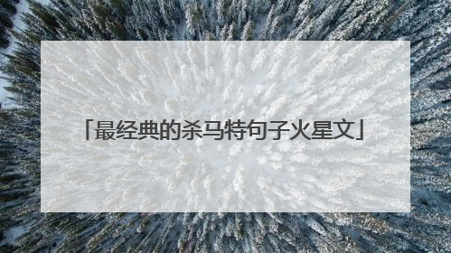 最经典的杀马特句子火星文