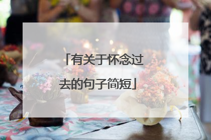 有关于怀念过去的句子简短