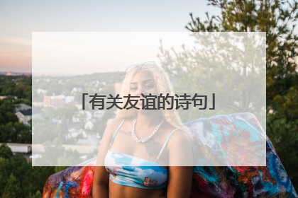 有关友谊的诗句