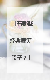 有哪些经典爆笑段子?