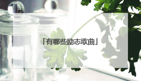 有哪些励志歌曲
