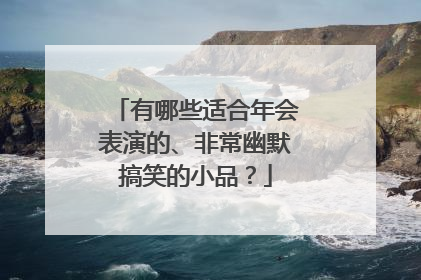 有哪些适合年会表演的、非常幽默搞笑的小品?