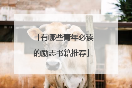 有哪些青年必读的励志书籍推荐