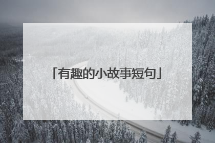 有趣的小故事短句