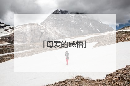 母爱的感悟