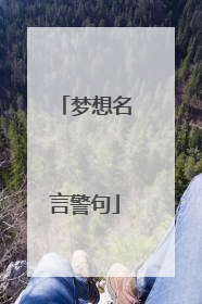 梦想名言警句