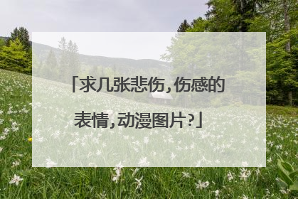 求几张悲伤,伤感的表情,动漫图片?