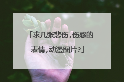 求几张悲伤,伤感的表情,动漫图片?